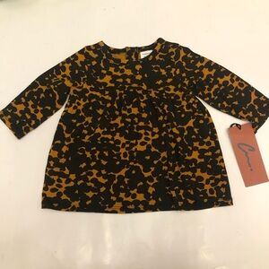 Nordstrom by Cristina Martinez Baby’s Brown Bloom Smudge Dress- Size 6m